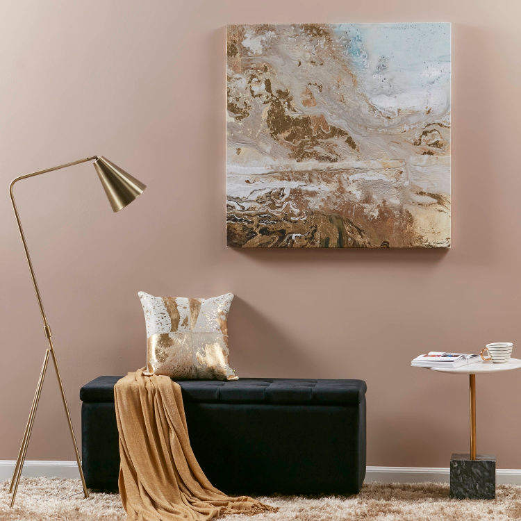 Golden Wonder Abstract Print Canvas Wall Art thumbnail 4