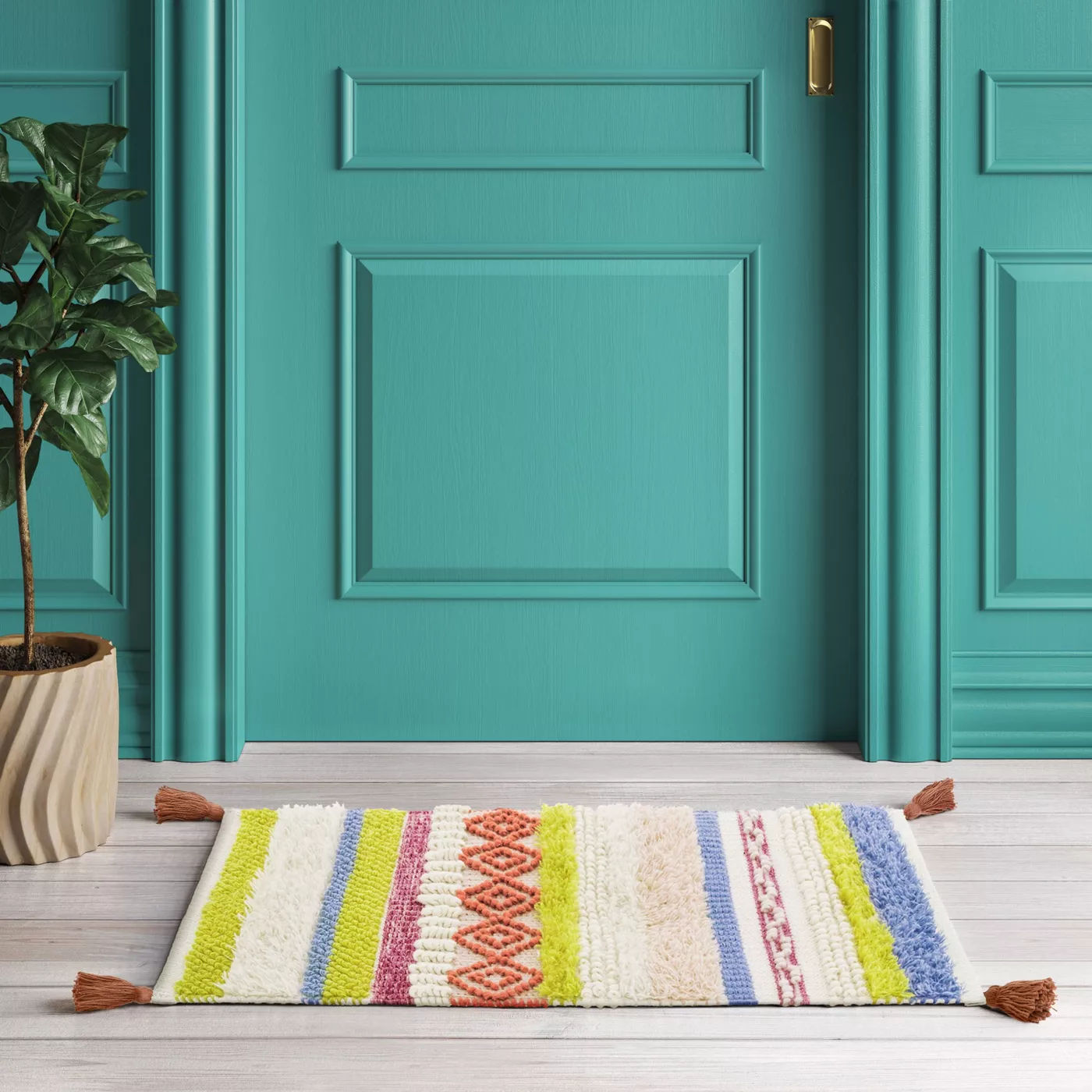 Stripe Woven Accent Rug-2'x3' thumbnail 3