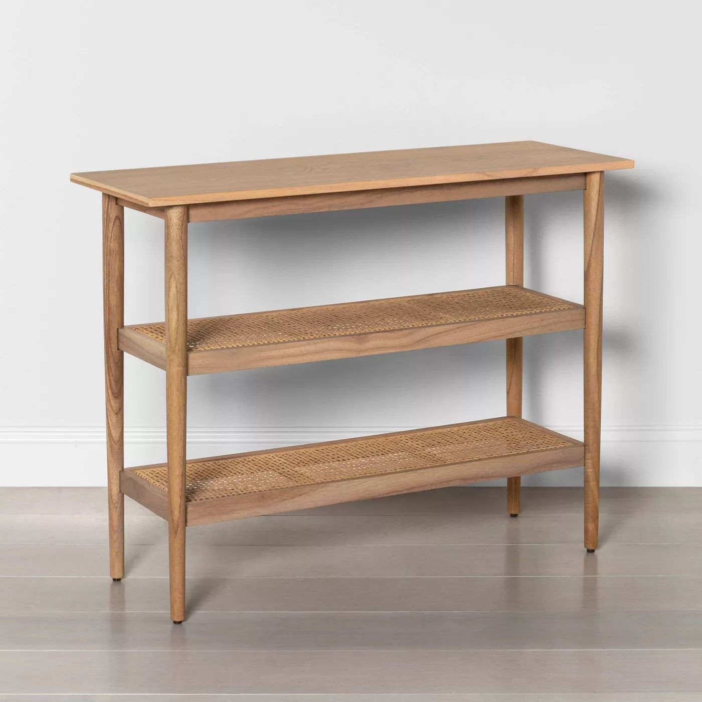 Wood Cane Console Table thumbnail 2