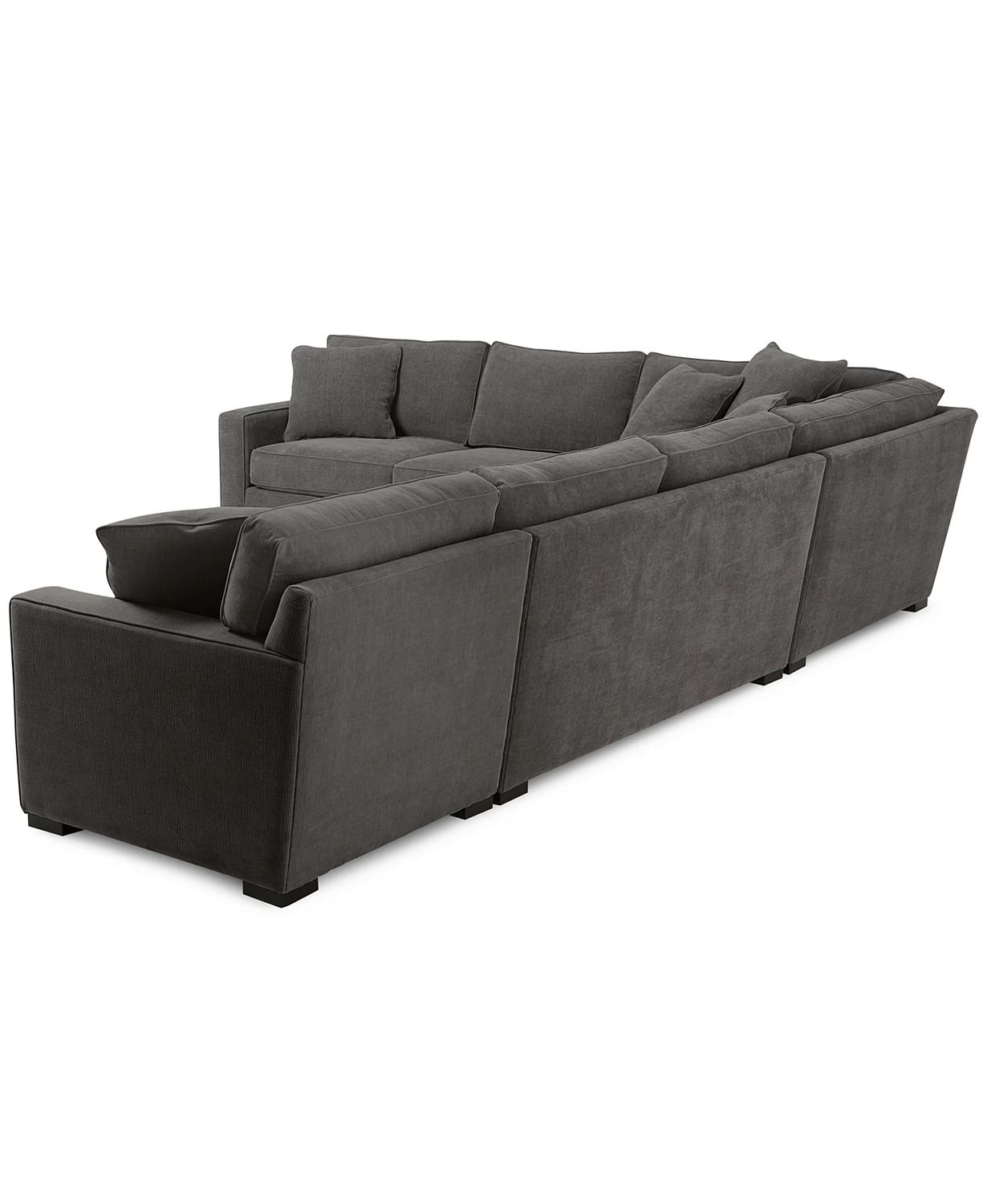 Radley 5 Piece Fabric Sectional Sofa with Apartment Sofa thumbnail 4