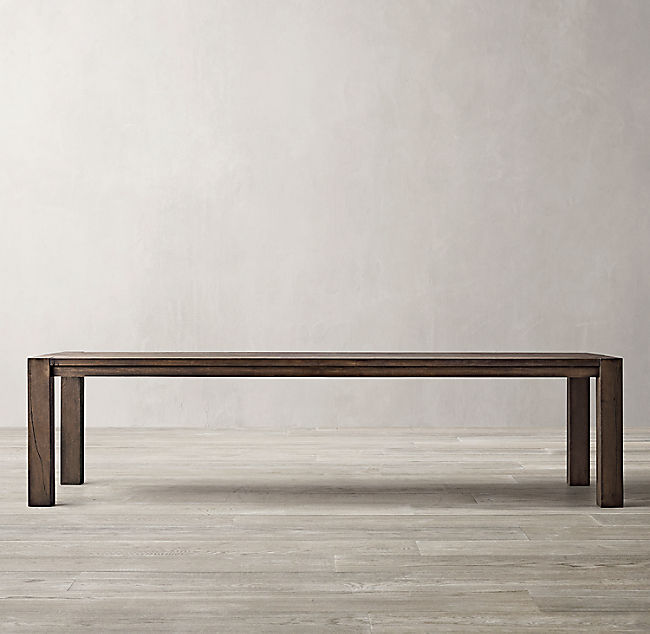 RECLAIMED RUSSIAN OAK PARSONS RECTANGULAR DINING TABLE thumbnail 2