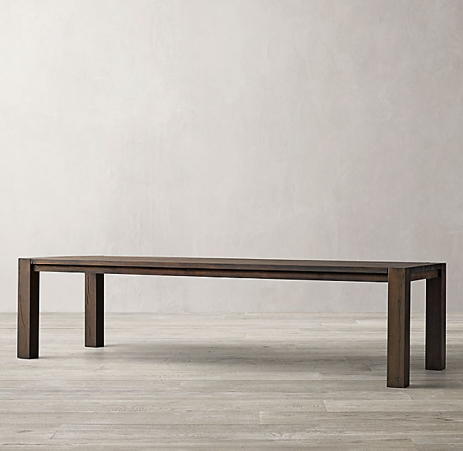 RECLAIMED RUSSIAN OAK PARSONS RECTANGULAR DINING TABLE thumbnail 3