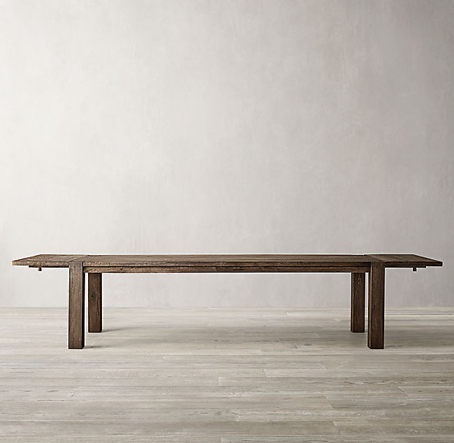 RECLAIMED RUSSIAN OAK PARSONS RECTANGULAR DINING TABLE thumbnail 5