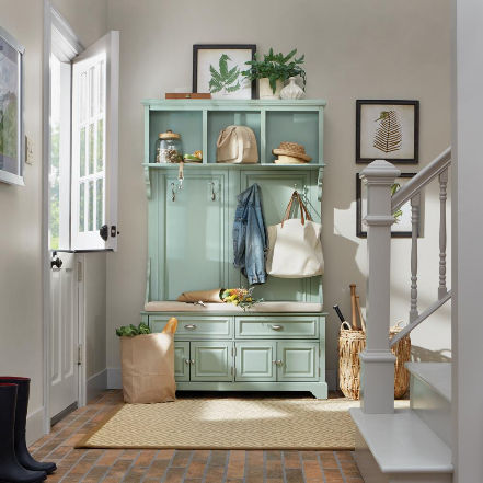 Sadie Antique Blue Double Hall Tree thumbnail 3