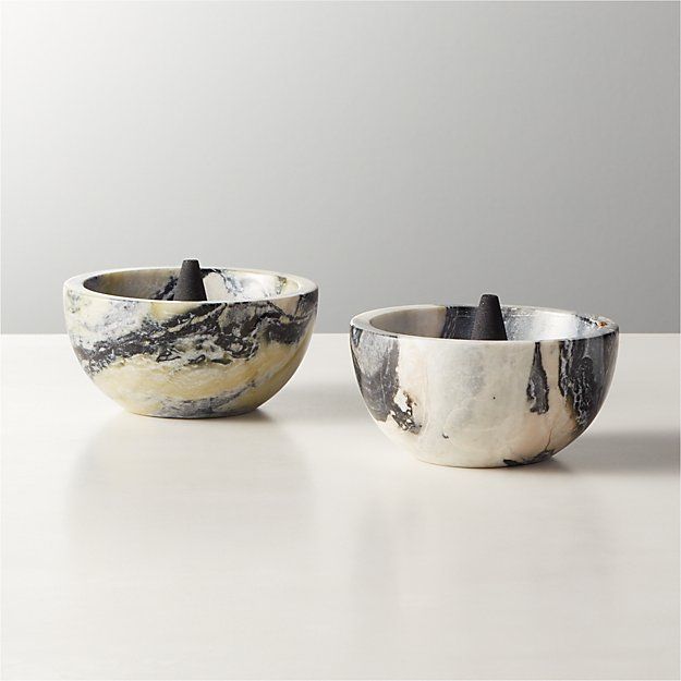 FLORAL MARBLE INCENSE BURNER thumbnail 2