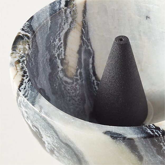 FLORAL MARBLE INCENSE BURNER thumbnail 3