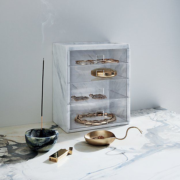 FLORAL MARBLE INCENSE BURNER thumbnail 4