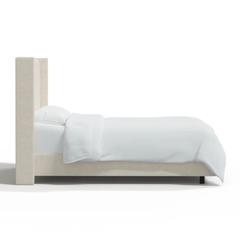Amera Upholstered Low Profile Standard Bed-Queen thumbnail 5