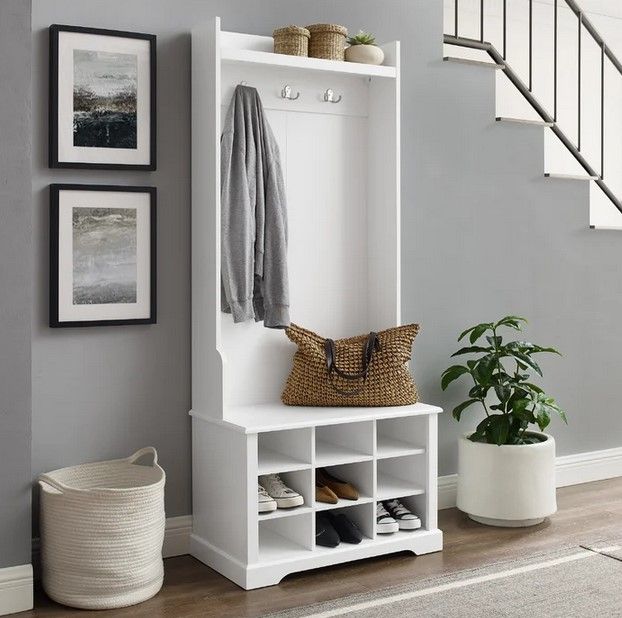 Aaleyah Hall Tree with Bench and Shoe Storage thumbnail 2