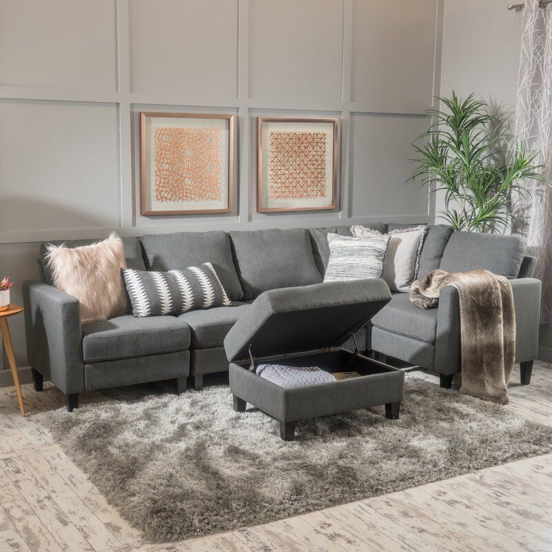 Bayard Right Hand Facing Modular Sectional with Ottoman thumbnail 5