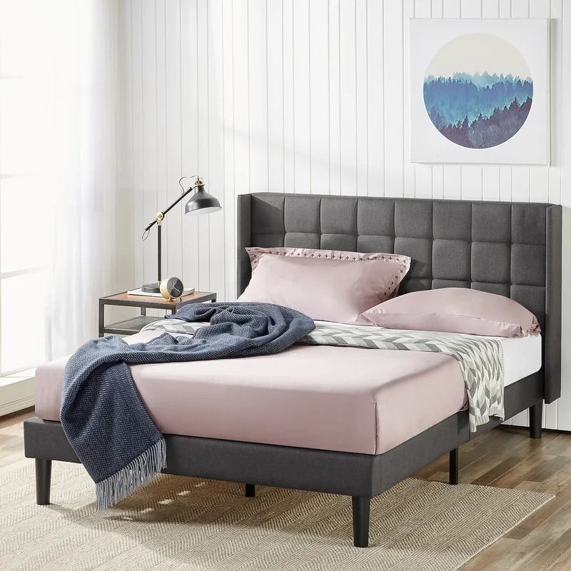 Martinez Upholstered Platform Bed-Full thumbnail 3