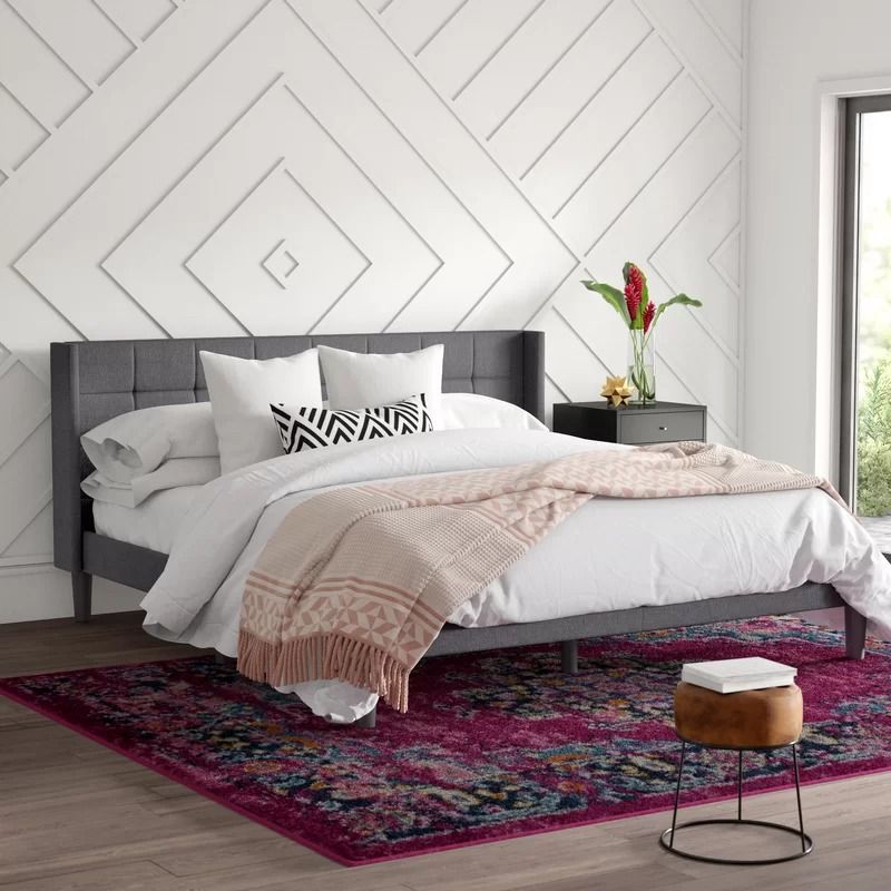 Martinez Upholstered Platform Bed-Full thumbnail 4