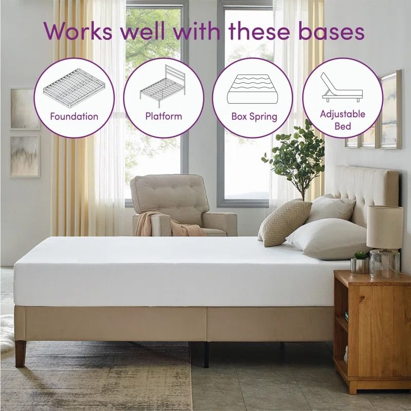Wayfair Sleep 10 Medium Firm Memory Foam Mattress-Twin thumbnail 3