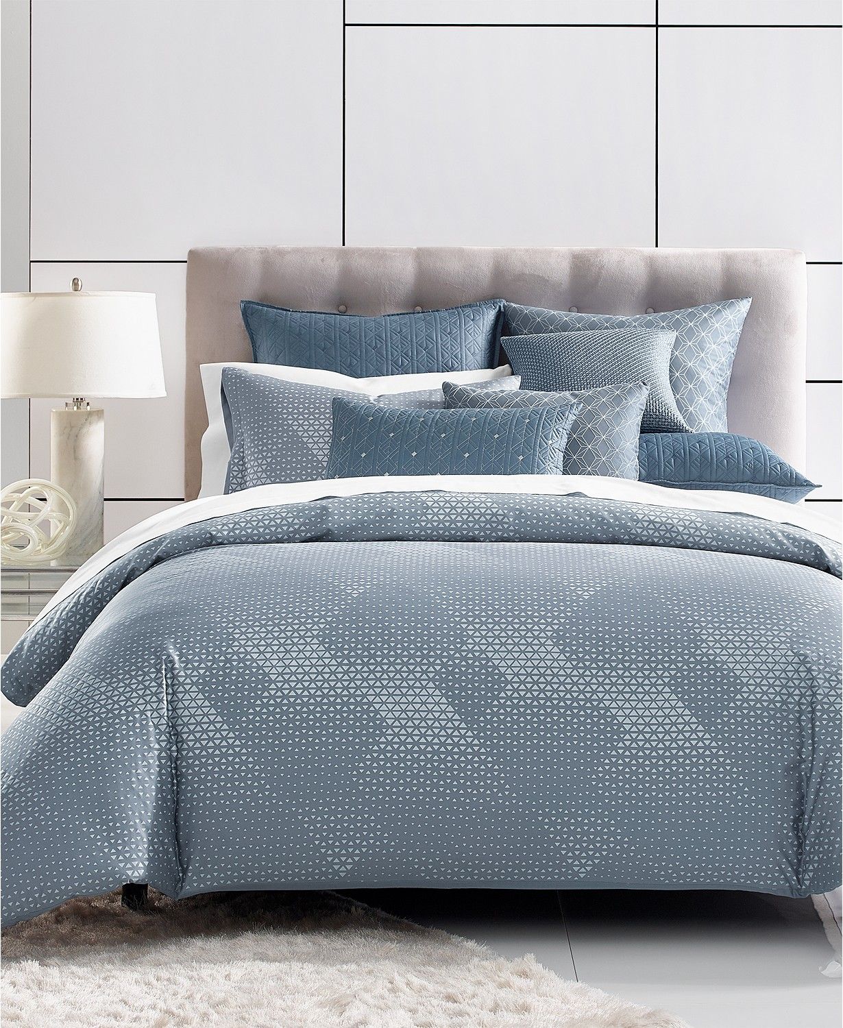 Cascade 400 Thread Count Blue FullQueen Comforter thumbnail 2