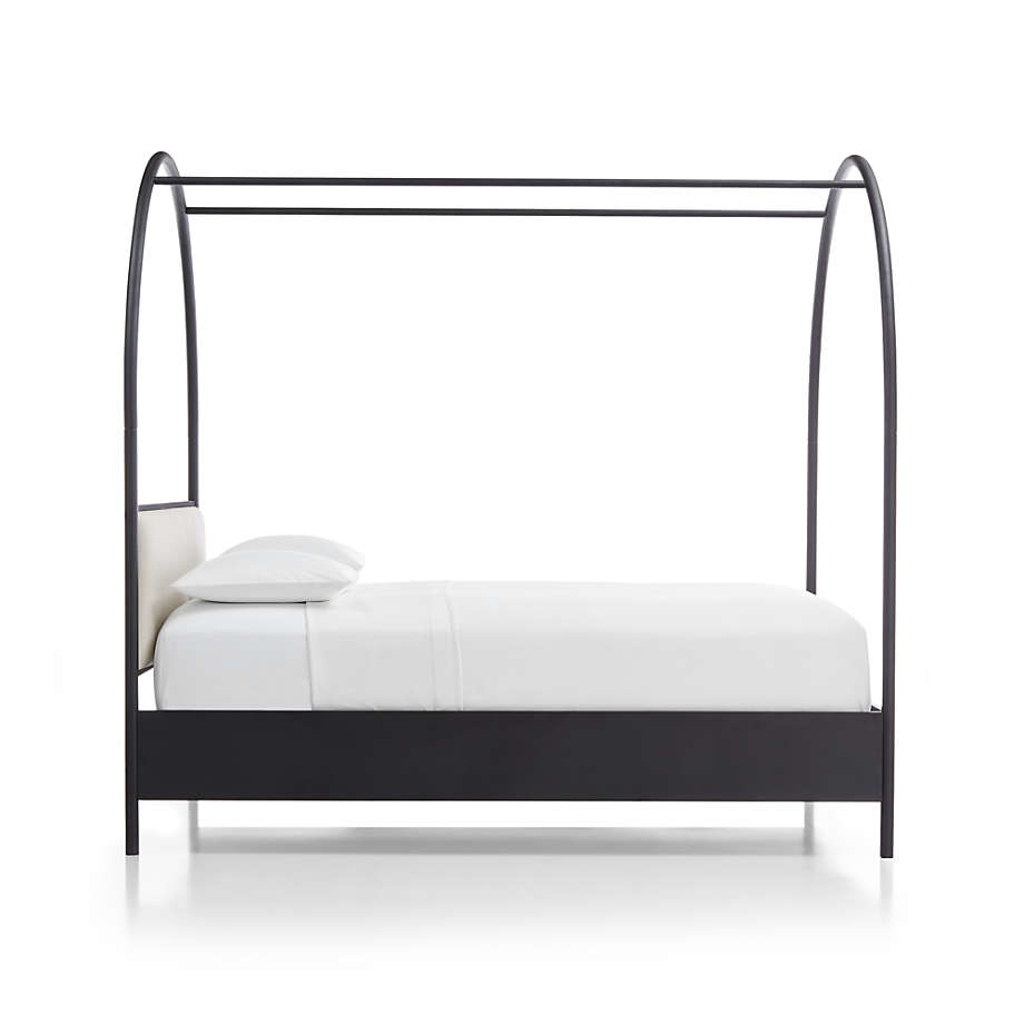 Canyon King Arched Canopy Bed with Upholstered Headboard-King thumbnail 6