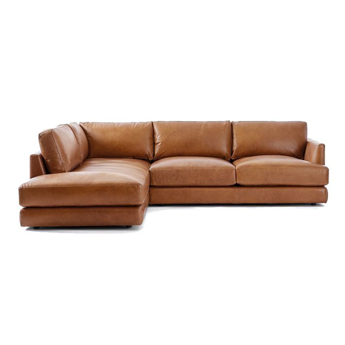 Haven Leather 2 Piece Terminal Chaise Sectional thumbnail 3