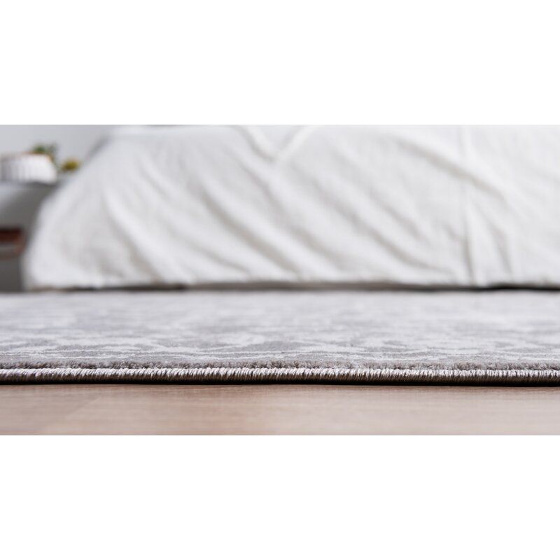 Leatherwood Abstract Gray Area Rug-9'x12' thumbnail 2