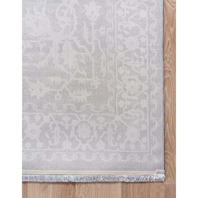 Leatherwood Abstract Gray Area Rug-9'x12' thumbnail 5