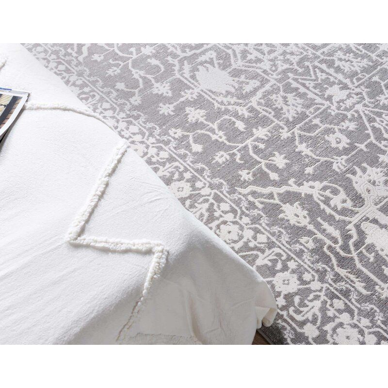 Leatherwood Abstract Gray Area Rug-9'x12' thumbnail 6