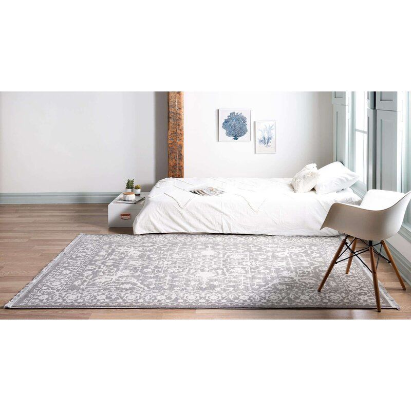 Leatherwood Abstract Gray Area Rug-9'x12' thumbnail 8