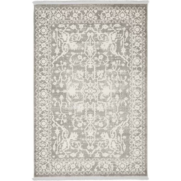 Leatherwood Abstract Gray Area Rug-9'x12' thumbnail 9