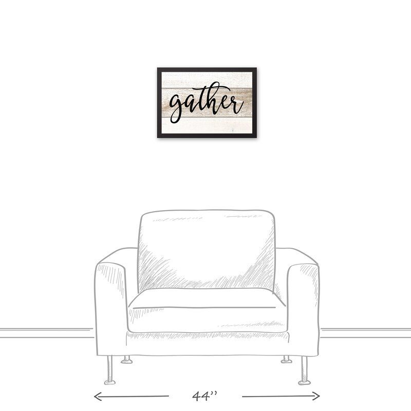 Gather Framed Textual Art on Canvas thumbnail 2