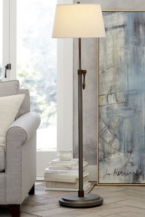 Sutter Adjustable Metal Floor Lamp thumbnail 2