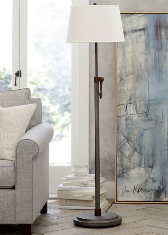 Sutter Adjustable Metal Floor Lamp thumbnail 3