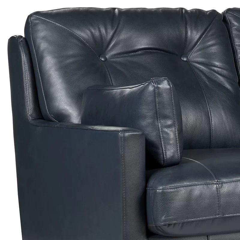 Annica Genuine Leather Square Arm Sofa thumbnail 4