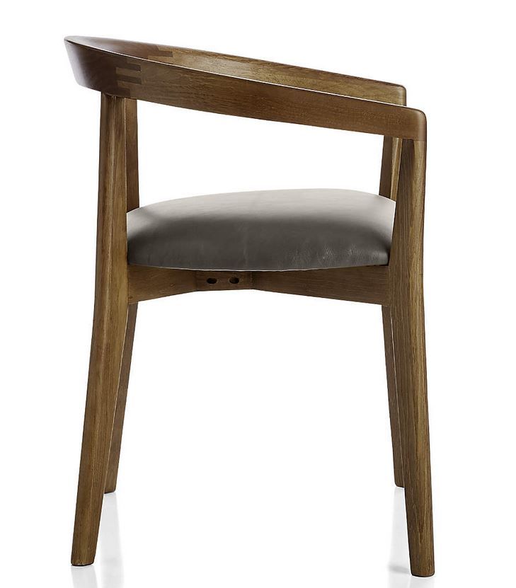 Cullen Shiitake Stone Round Back Dining Chair thumbnail 2