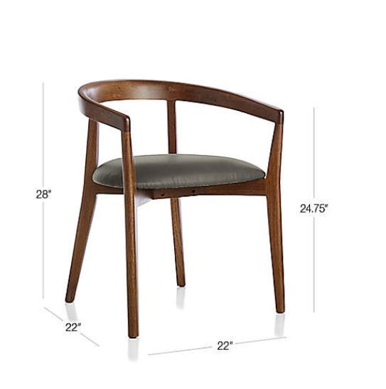 Cullen Shiitake Stone Round Back Dining Chair thumbnail 3