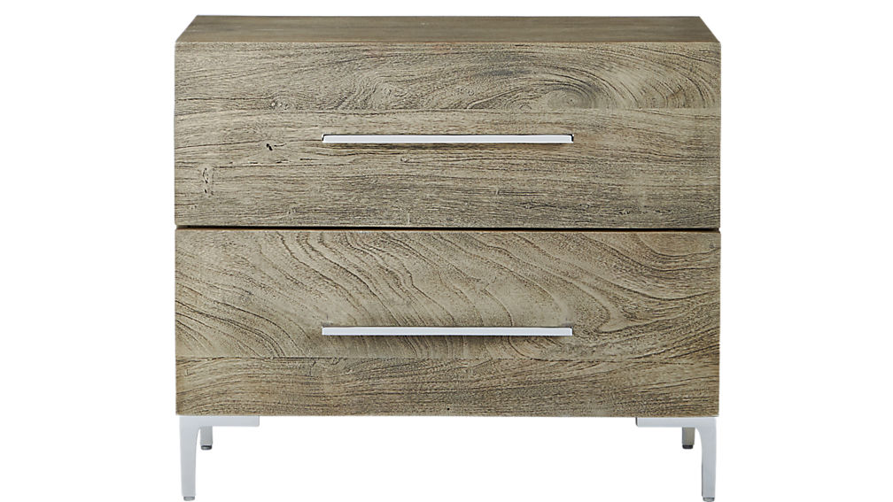 LINK GREY WASH ACACIA NIGHSTAND thumbnail 3