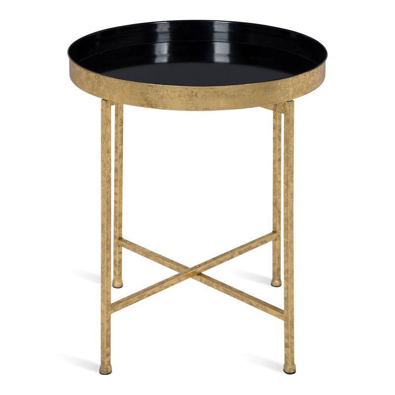 Marshfield Tray Top Cross Legs End Table thumbnail 3