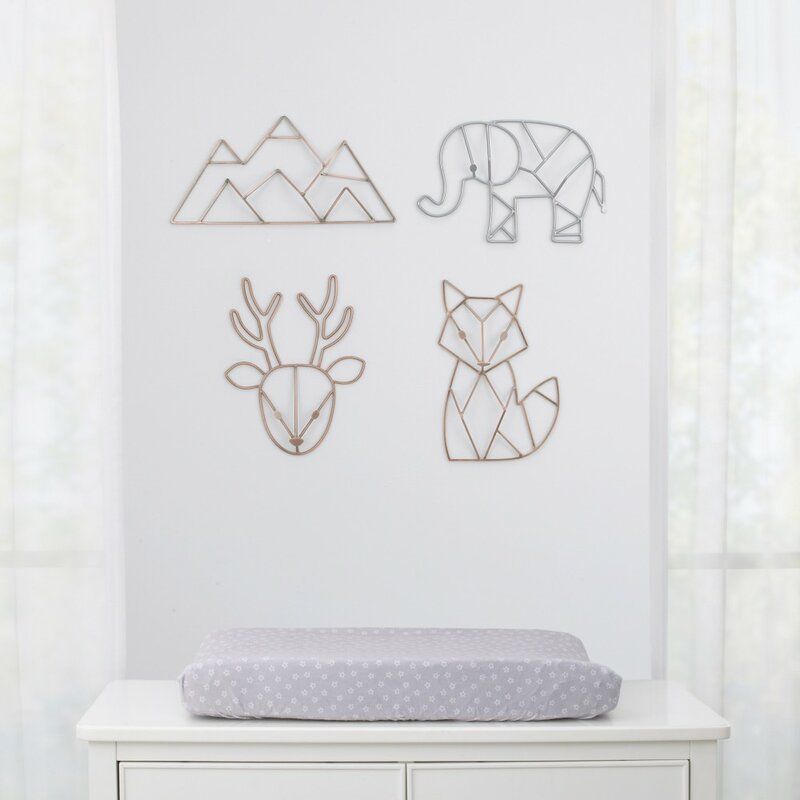 Arrington Mountain Shaped Wire Nursery 3D Wall Decor thumbnail 3