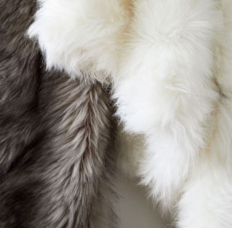 Faux Fur Brushed Tips Throw thumbnail 2