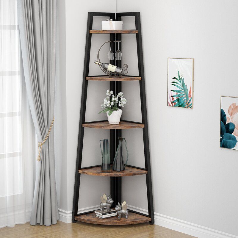 Hettinger Metal Corner Bookcase thumbnail 2