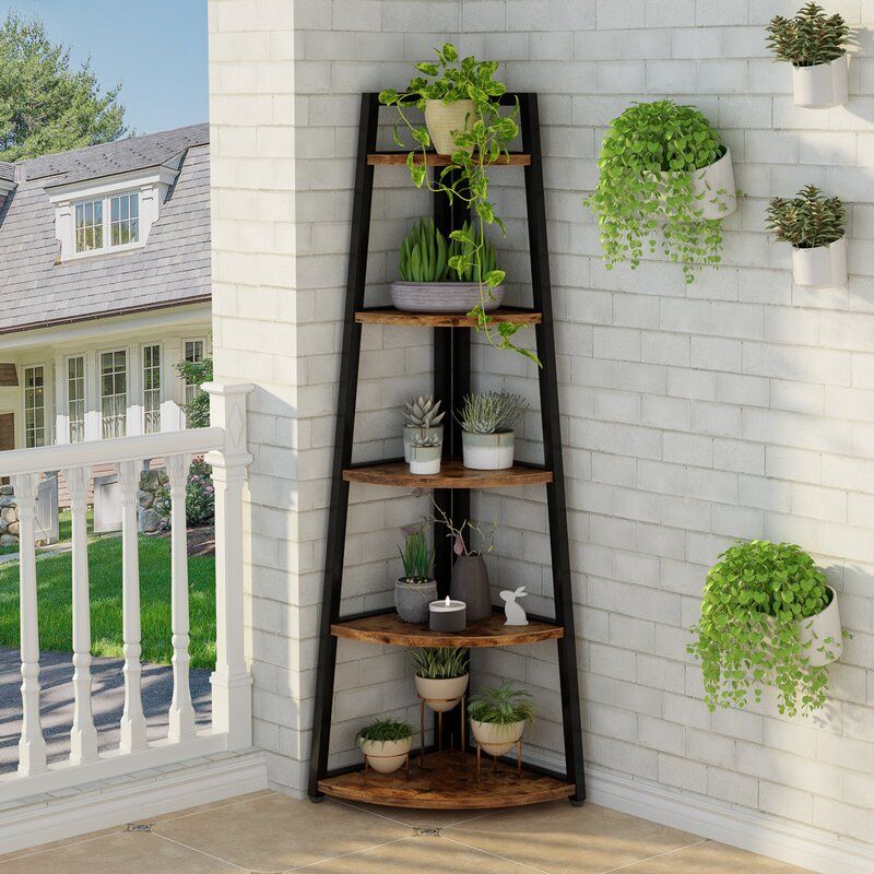 Hettinger Metal Corner Bookcase thumbnail 4