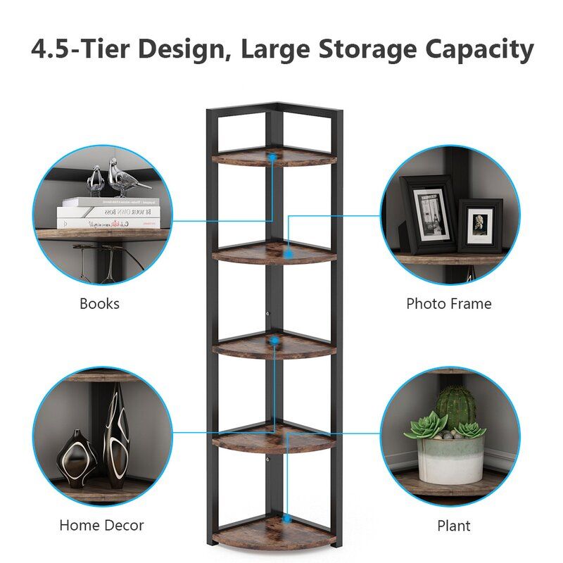 Norway Metal Corner Bookcase thumbnail 7