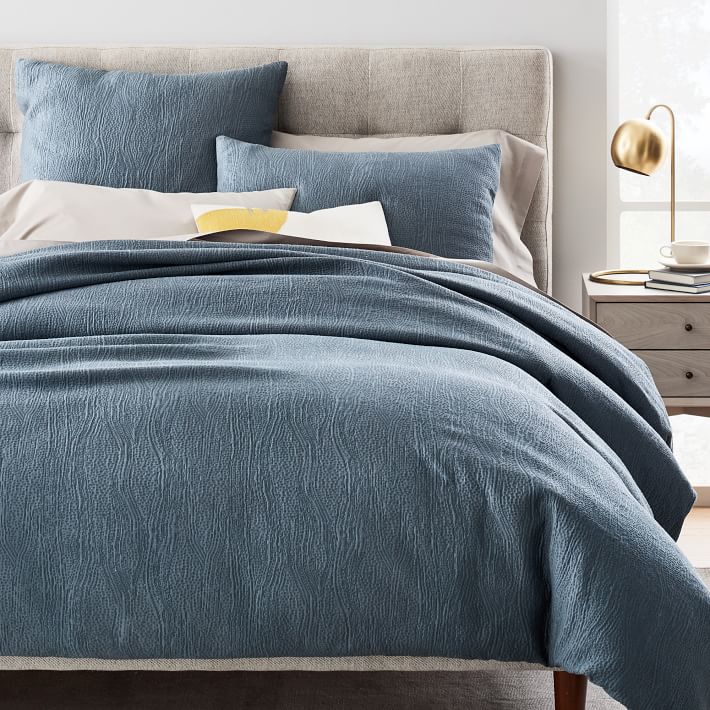 Silky TENCEL Cotton Matelasse Duvet Cover Queen thumbnail 2