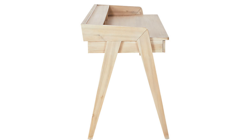 Drommen Whitewashed Desk thumbnail 2