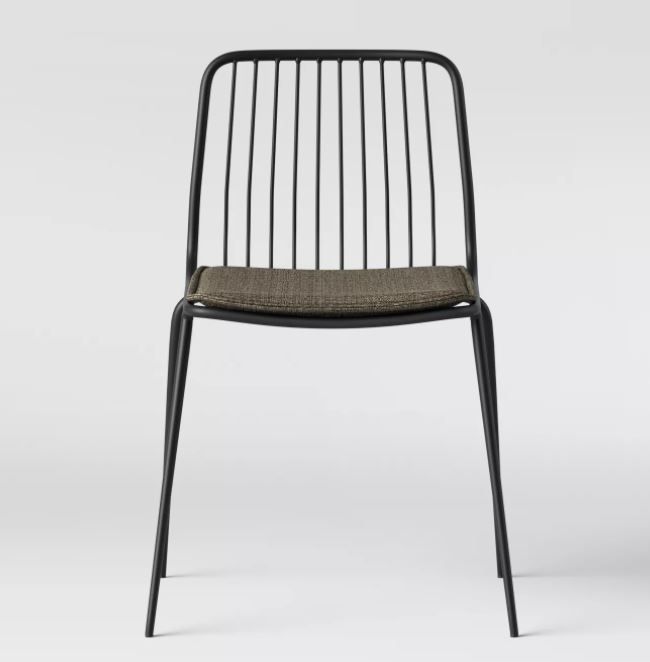 Set of 2 Sodra Square Seat Wire Dining Chair thumbnail 2