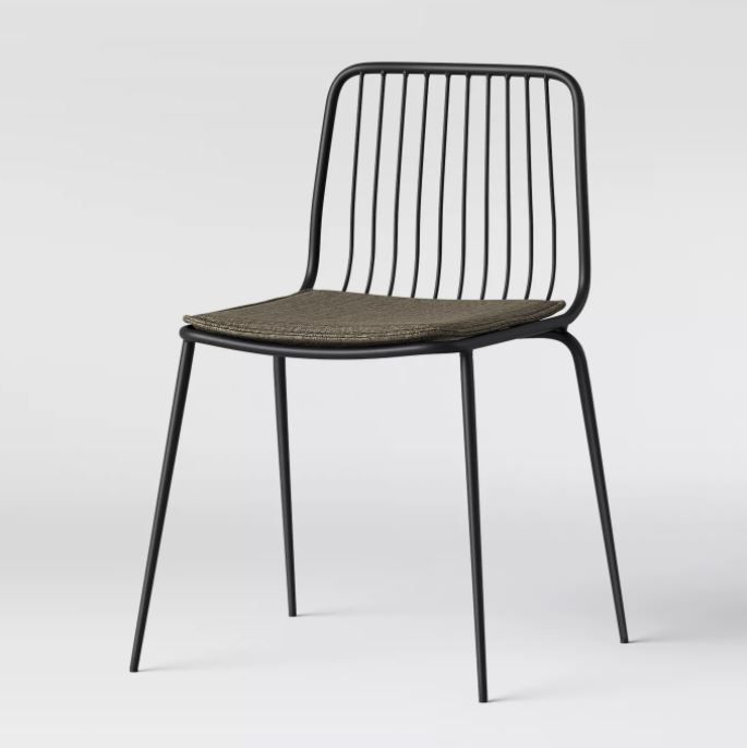 Set of 2 Sodra Square Seat Wire Dining Chair thumbnail 3