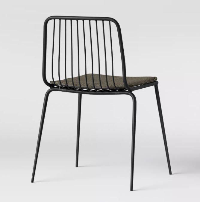 Set of 2 Sodra Square Seat Wire Dining Chair thumbnail 4
