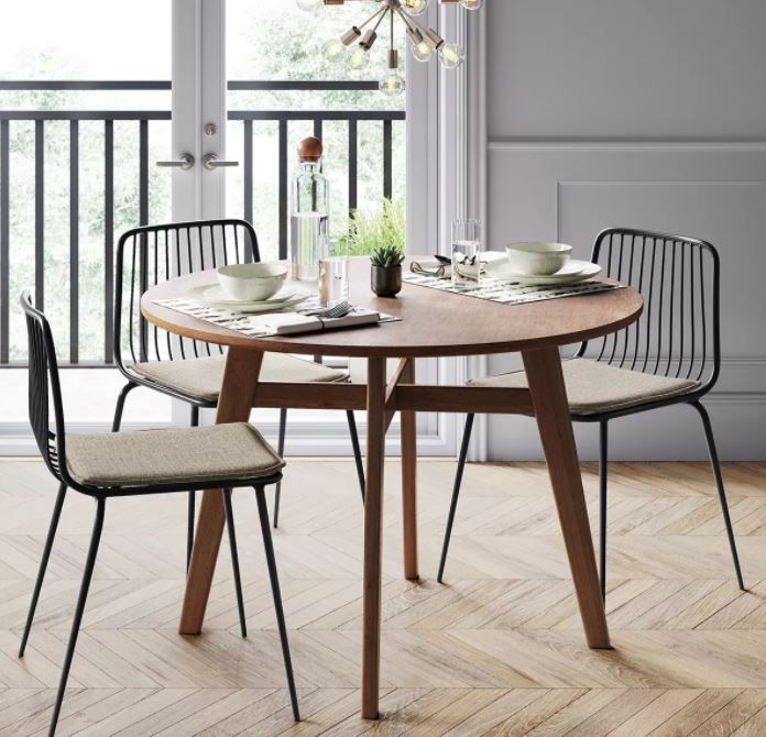 Set of 2 Sodra Square Seat Wire Dining Chair thumbnail 6