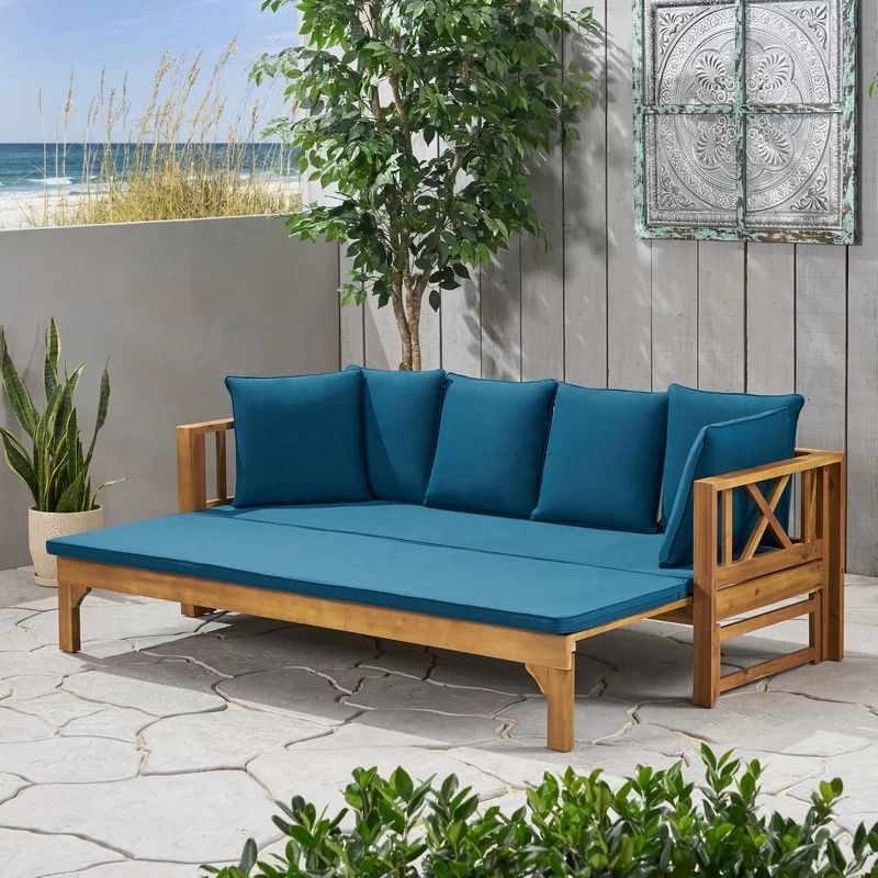 Trevion Extendable Patio Sofa with Cushions thumbnail 3