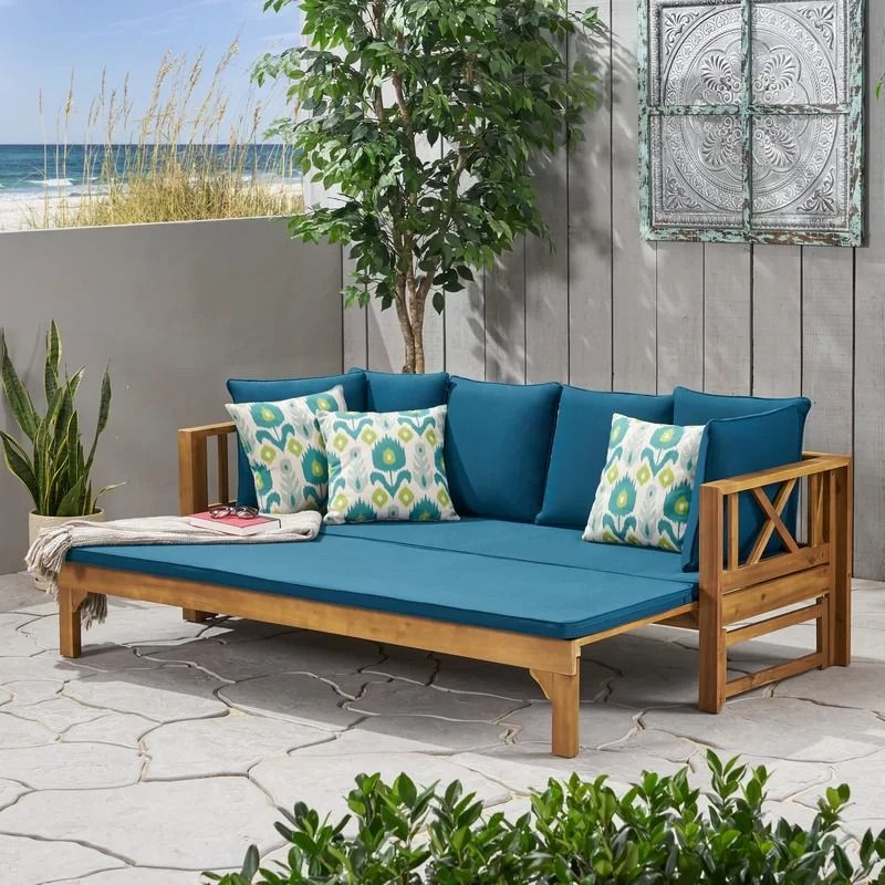 Trevion Extendable Patio Sofa with Cushions thumbnail 4