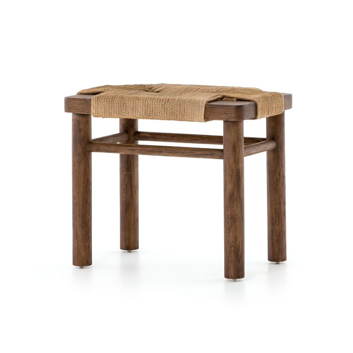 Mahogany Woven Rope Stool thumbnail 4