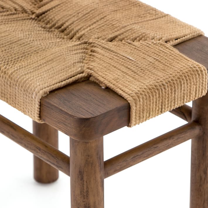 Mahogany Woven Rope Stool thumbnail 3
