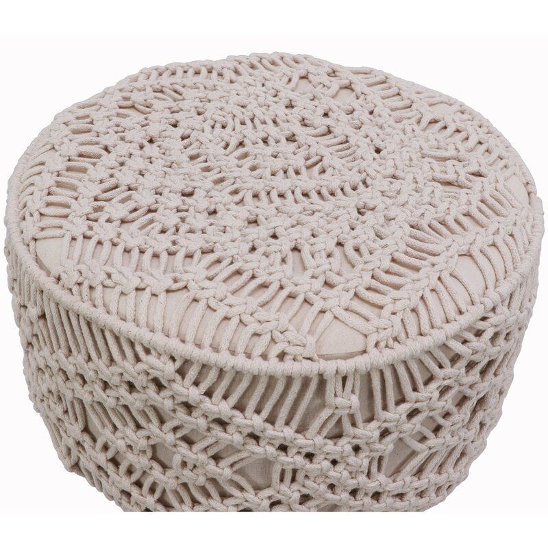 Sabb Crocheted Accent Stool thumbnail 3