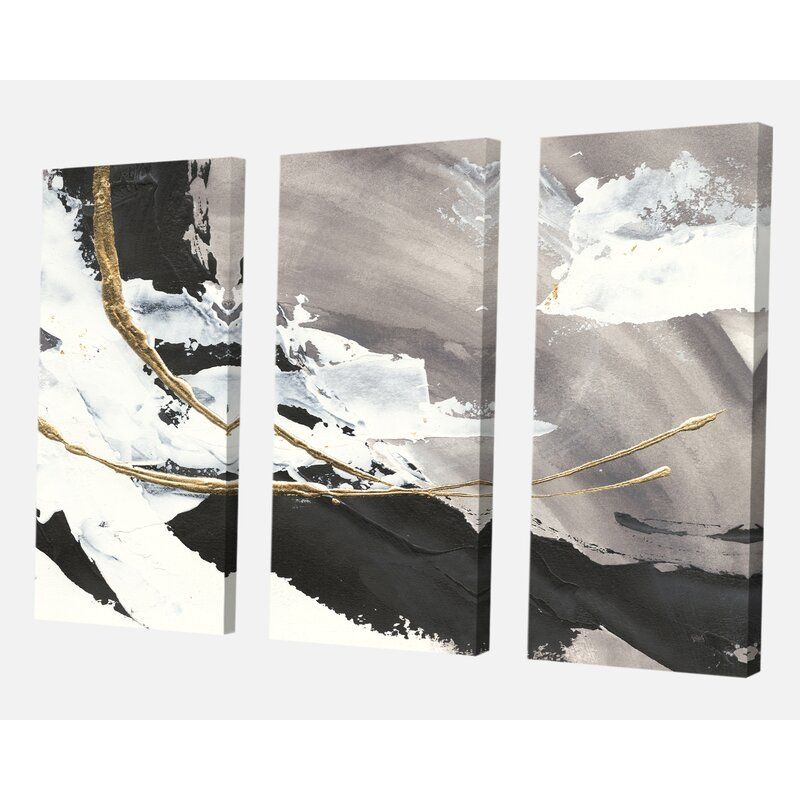 Glam Painted Arcs II Painting Multi Piece Image on Canvas thumbnail 2